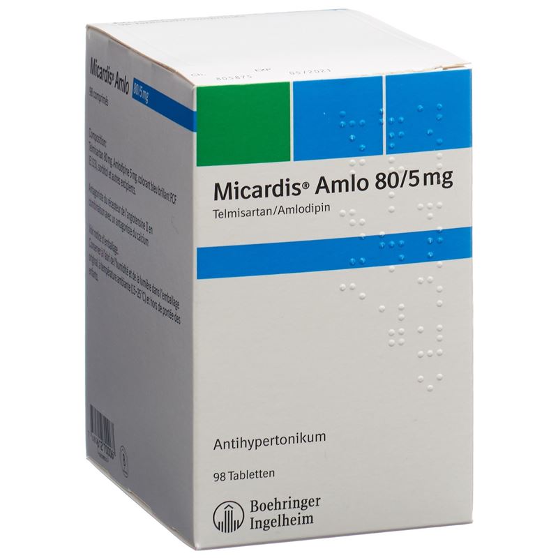 MICARDIS Amlo Tabl 80/5 mg 98 Stk