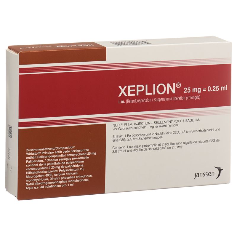 XEPLION Inj Susp 25 mg/0.25ml Fertspr 0.25 ml