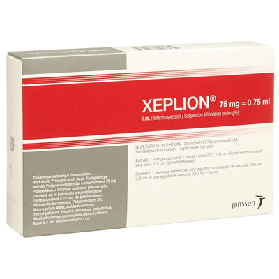 XEPLION Inj Susp 75 mg/0.75ml Fertspr 0.75 ml