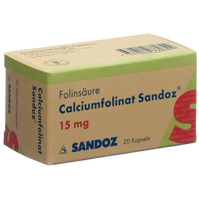 CALCIUMFOLINAT Sandoz Kaps 15 mg Ds 20 Stk