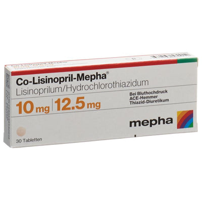 CO-LISINOPRIL Mepha Tabl 10/12.5 30 Stk