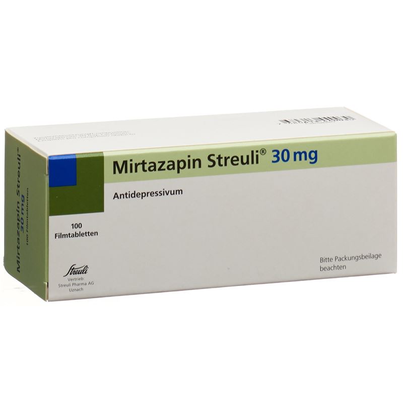 MIRTAZAPIN Streuli Filmtabl 30 mg 100 Stk