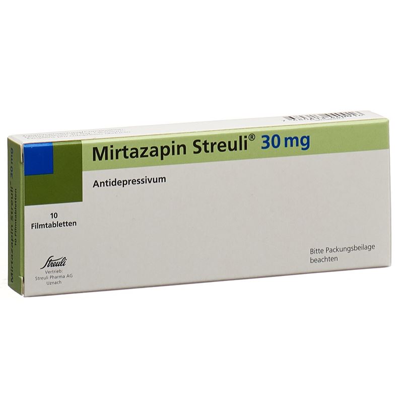 MIRTAZAPIN Streuli Filmtabl 30 mg 10 Stk