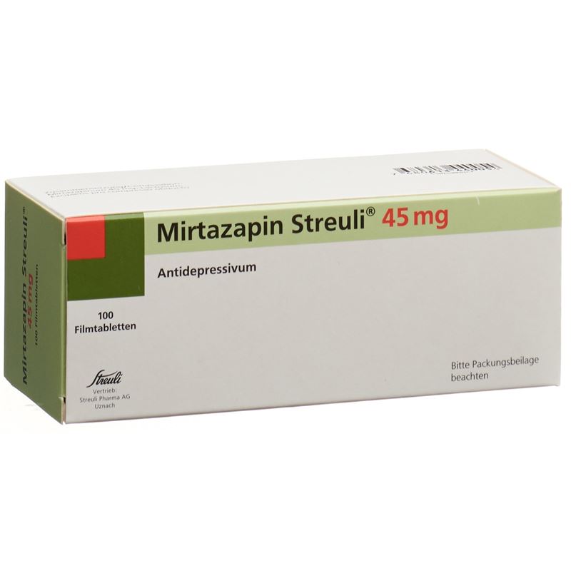 MIRTAZAPIN Streuli Filmtabl 45 mg 100 Stk