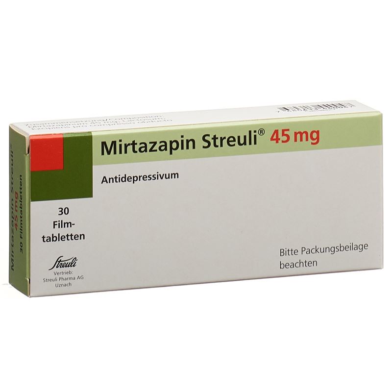 MIRTAZAPIN Streuli Filmtabl 45 mg 30 Stk