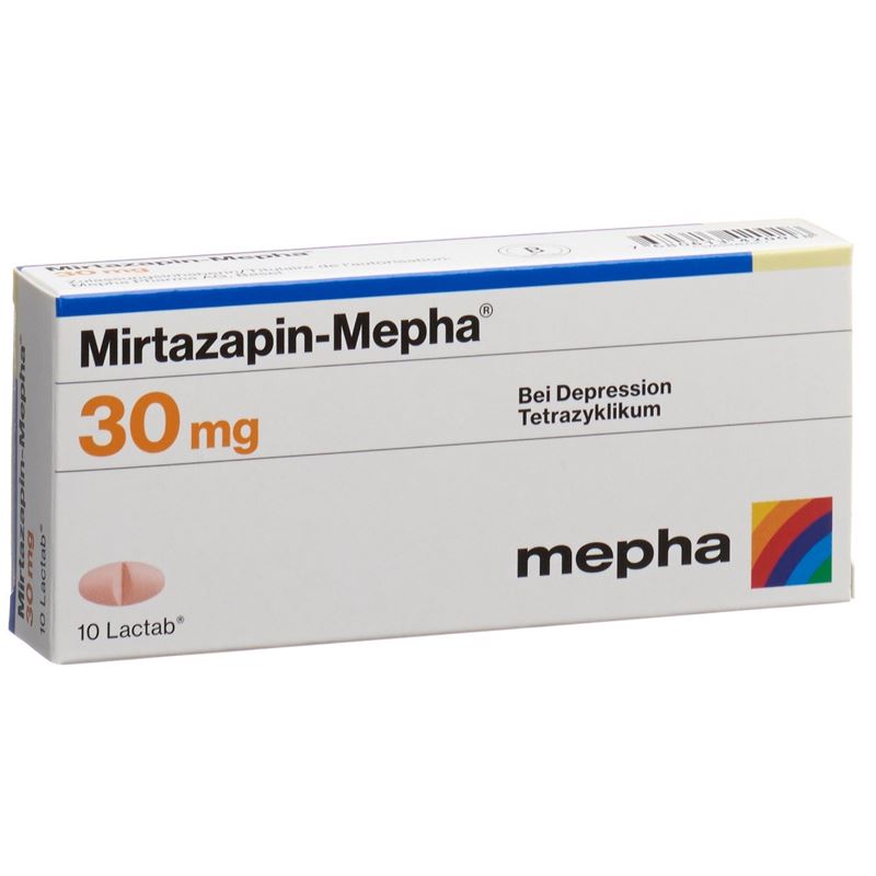 MIRTAZAPIN Mepha Filmtabl 30 mg 10 Stk