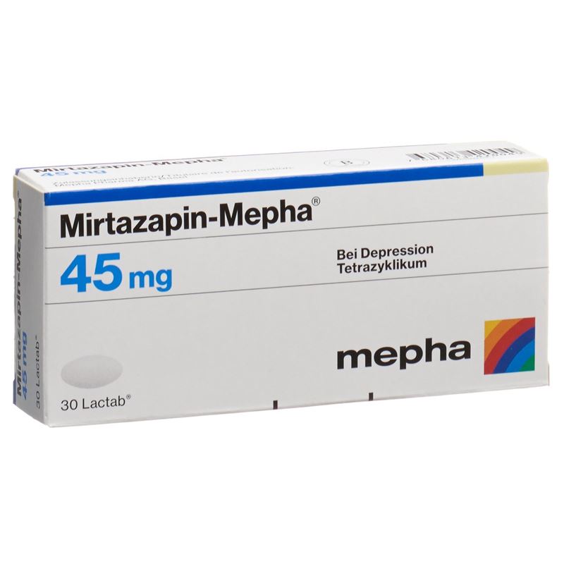 MIRTAZAPIN Mepha Filmtabl 45 mg 30 Stk