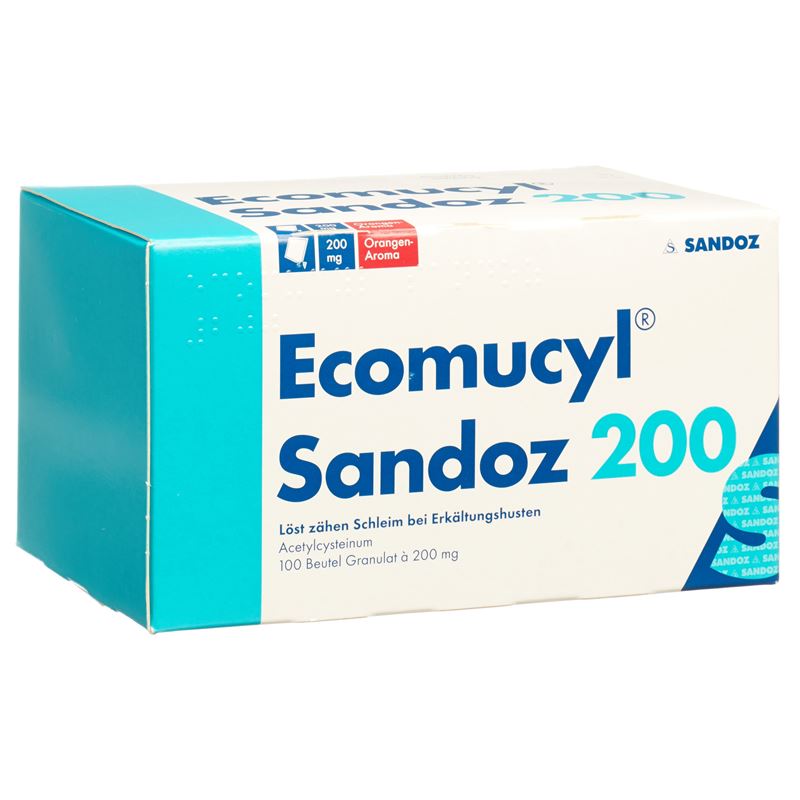 ECOMUCYL Sandoz Gran 200 mg Btl 100 Stk