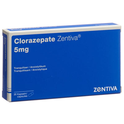 CLORAZEPATE Zentiva Kaps 5 mg 20 Stk