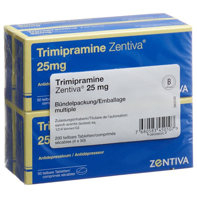 TRIMIPRAMINE Zentiva Tabl 25 mg 200 Stk