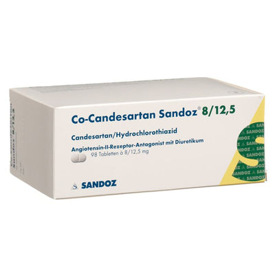 CO-CANDESARTAN Sandoz Tabl 8/12.5 mg 98 Stk