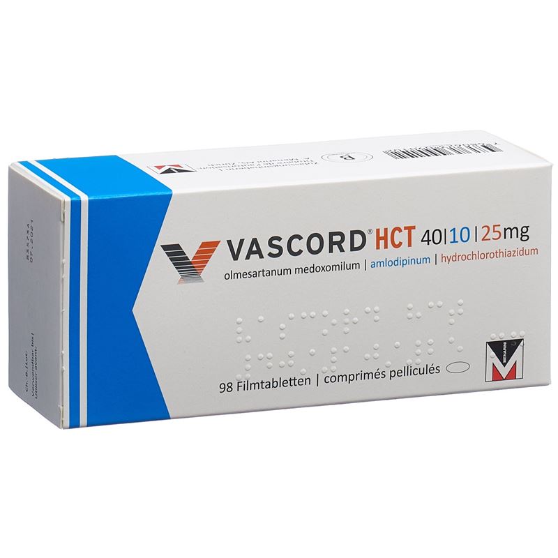 VASCORD HCT Filmtabl 40/10/25 mg 98 Stk