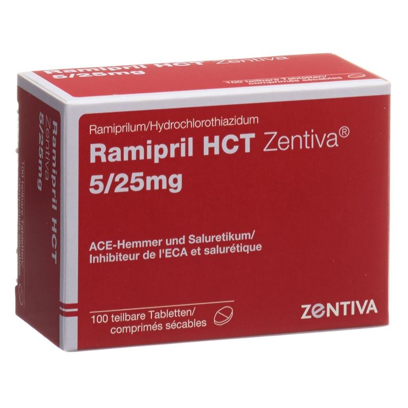 RAMIPRIL HCT Zentiva Tabl 5/25 mg 100 Stk