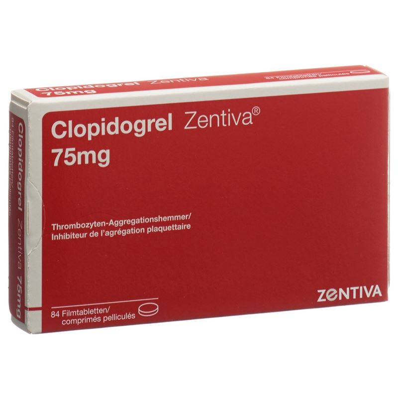 CLOPIDOGREL Zentiva Filmtabl 75 mg 84 Stk