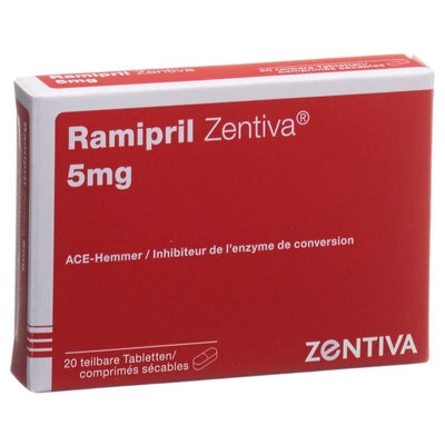 RAMIPRIL Zentiva Tabl 5 mg 20 Stk