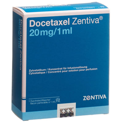 DOCETAXEL Zentiva Inf Konz 20 mg/1ml Durchstf