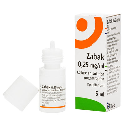 ZABAK Gtt Opht 0.25 mg/ml Fl 5 ml