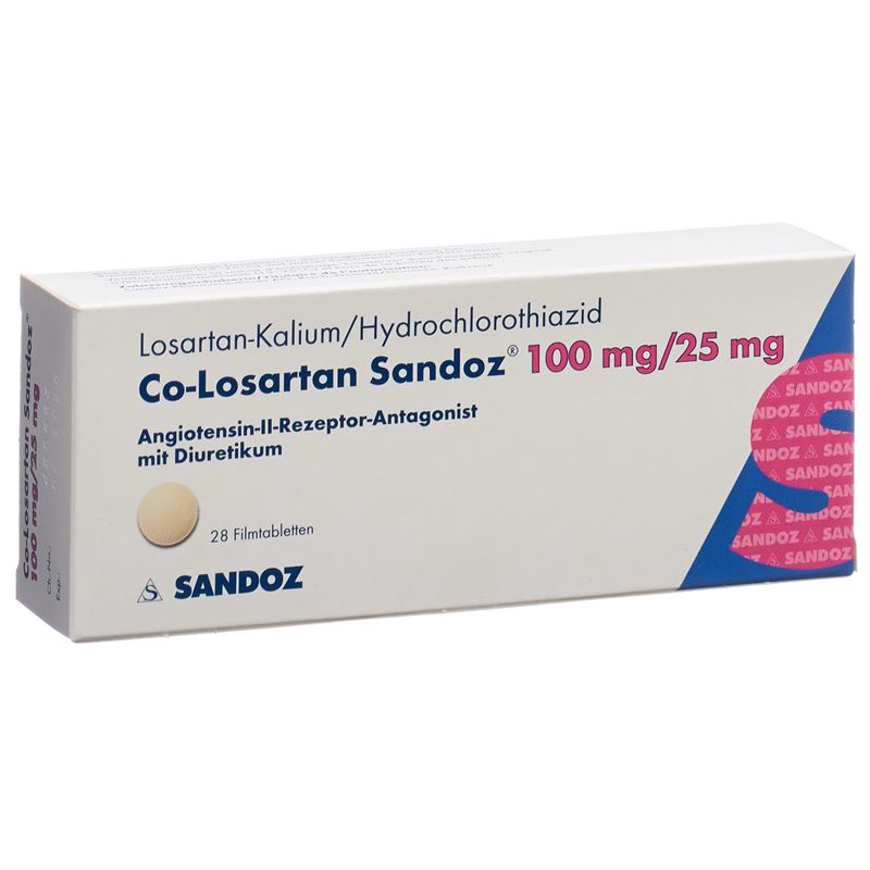 CO-LOSARTAN Sandoz Filmtabl 100/25mg 28 Stk