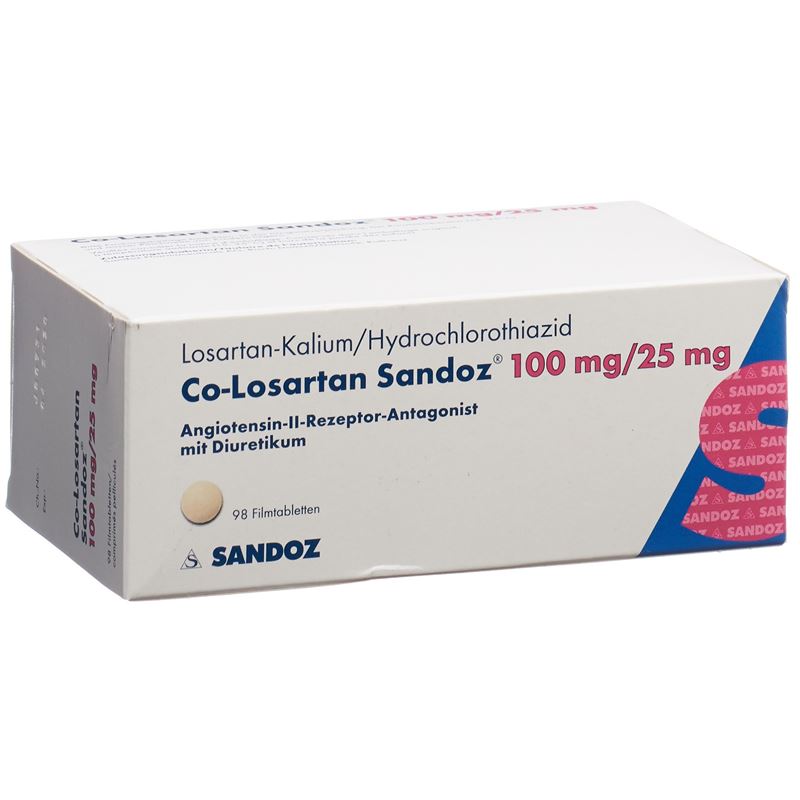 CO-LOSARTAN Sandoz Filmtabl 100/25mg 98 Stk