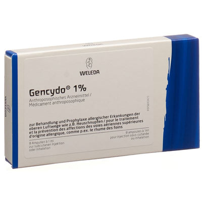 GENCYDO 1% Inj Lös 8 Amp 1 ml