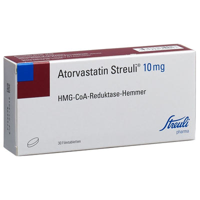 ATORVASTATIN Streuli Filmtabl 10 mg 30 Stk
