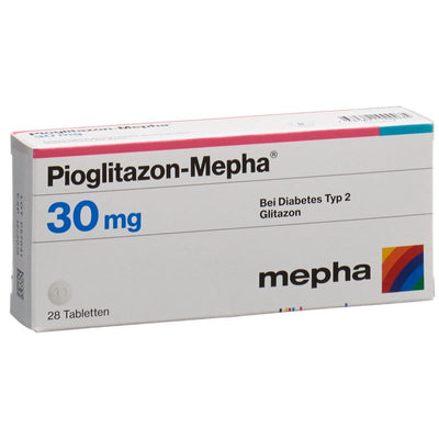 PIOGLITAZON Mepha Tabl 30 mg 28 Stk