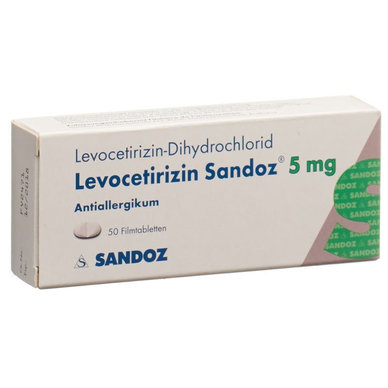 LEVOCETIRIZIN Sandoz Filmtabl 5 mg 50 Stk