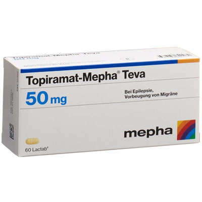 TOPIRAMAT Mepha Teva Lactab 50 mg 60 Stk