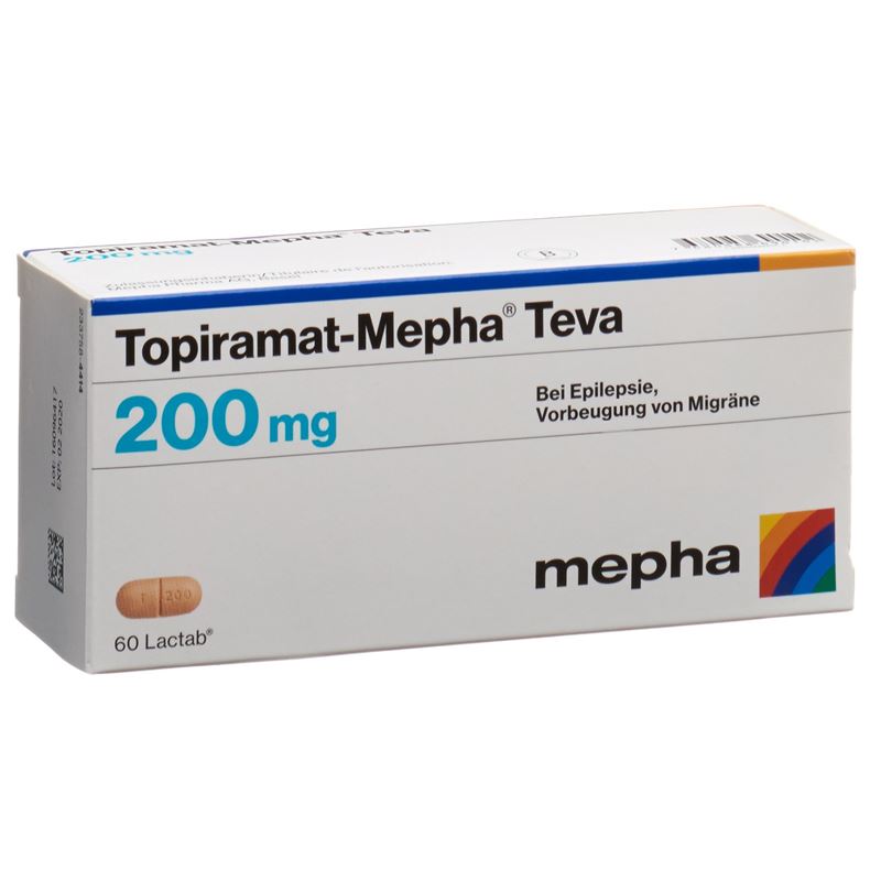 TOPIRAMAT Mepha Teva Lactab 200 mg 60 Stk