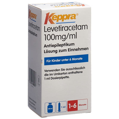 KEPPRA Lös 100 mg/ml Dosierpipette 1 ml Fl 150 ml