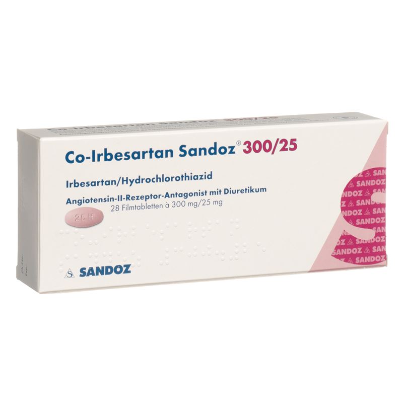 CO-IRBESARTAN Sandoz Filmtabl 300/25 mg 28 Stk