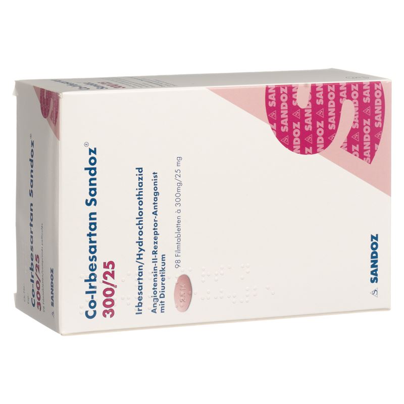 CO-IRBESARTAN Sandoz Filmtabl 300/25 mg 98 Stk