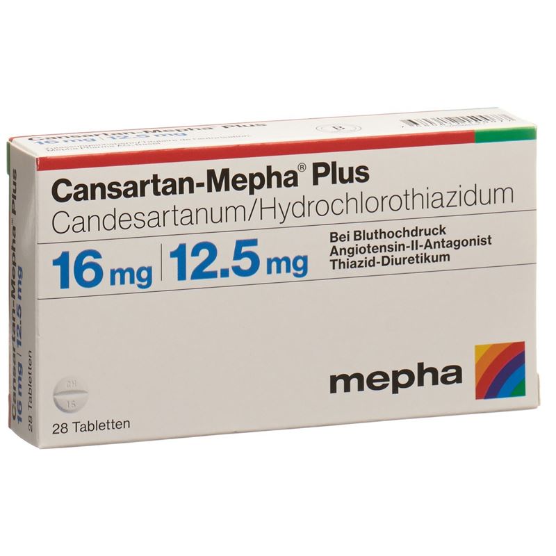 CANSARTAN Mepha plus Tabl 16/12.5 28 Stk