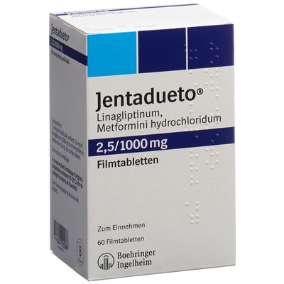 JENTADUETO Filmtabl 2.5 mg/1000 mg 60 Stk