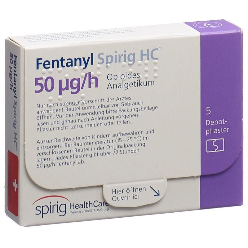 FENTANYL Spirig HC 50 mcg/h Depotpfl 5 Stk