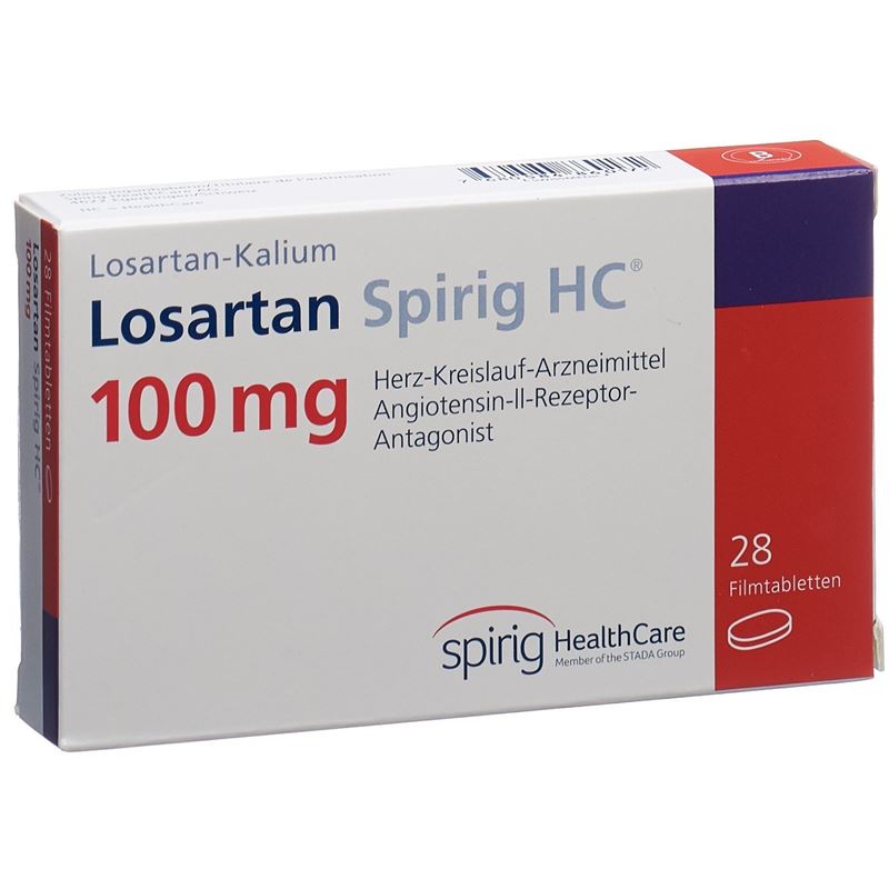 LOSARTAN Spirig HC Filmtabl 100 mg 28 Stk