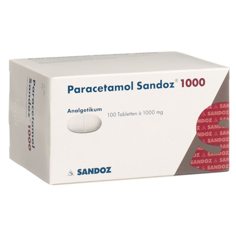 PARACETAMOL Sandoz Tabl 1000 mg 100 Stk