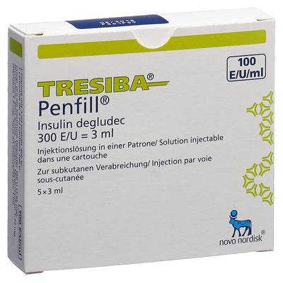 TRESIBA Penfill 100 E/ml 5 Patrone 3 ml