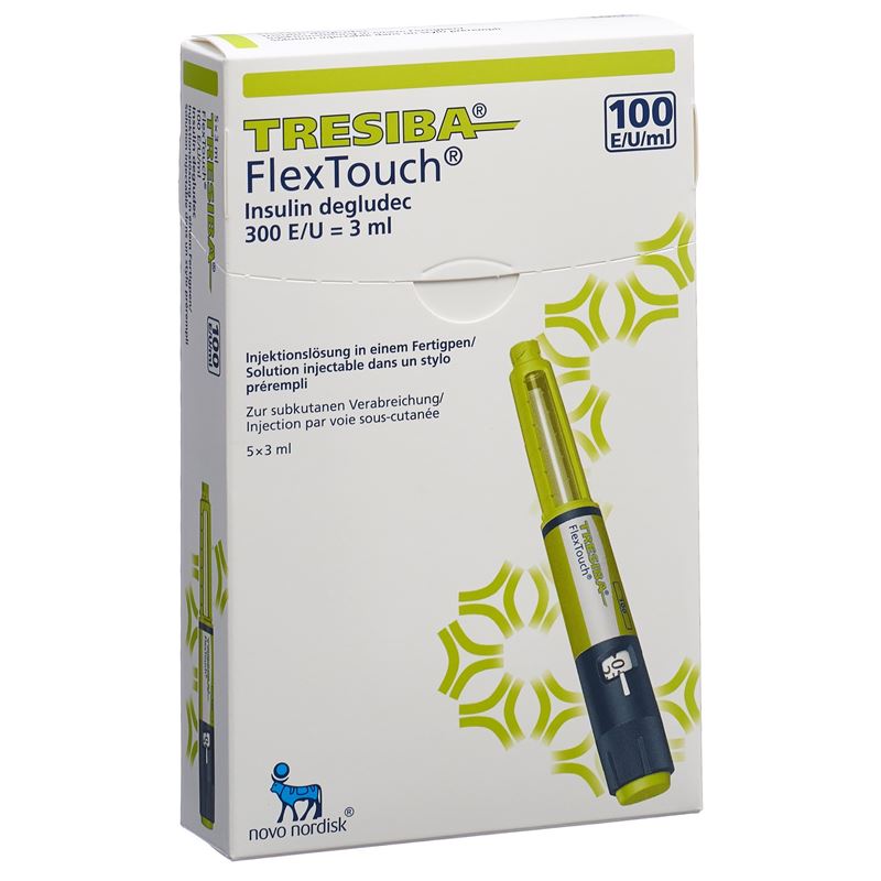 TRESIBA FlexTouch 100 E/ml 5 Fertpen 3 ml