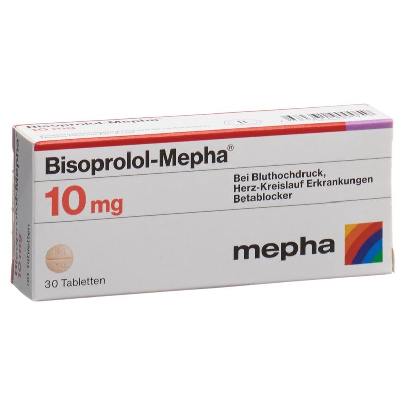 BISOPROLOL Mepha Tabl 10 mg 30 Stk