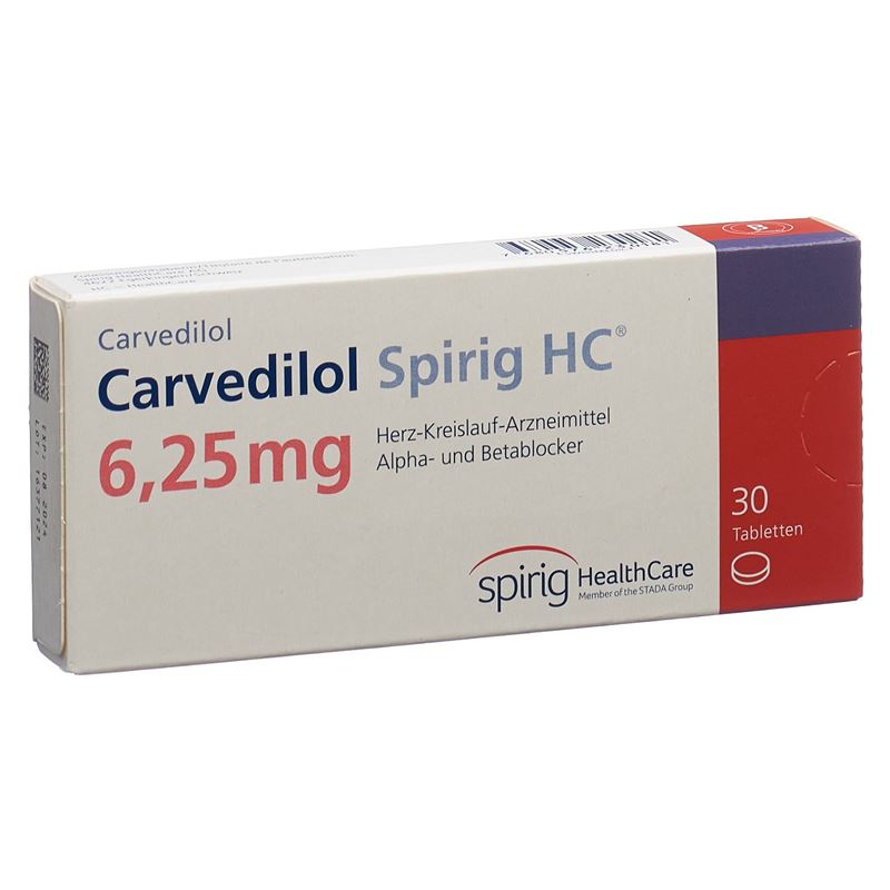 CARVEDILOL Spirig HC Tabl 6.25 mg 30 Stk