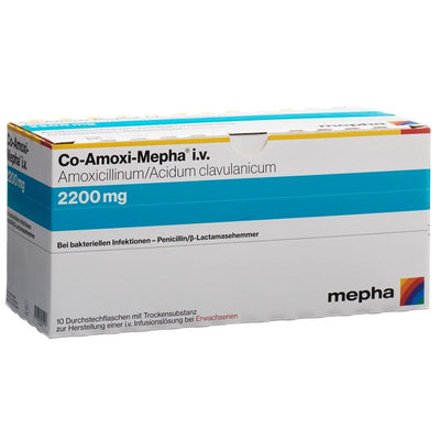 CO-AMOXI Mepha Trockensub 2200 mg Fl 100ml 10 Stk