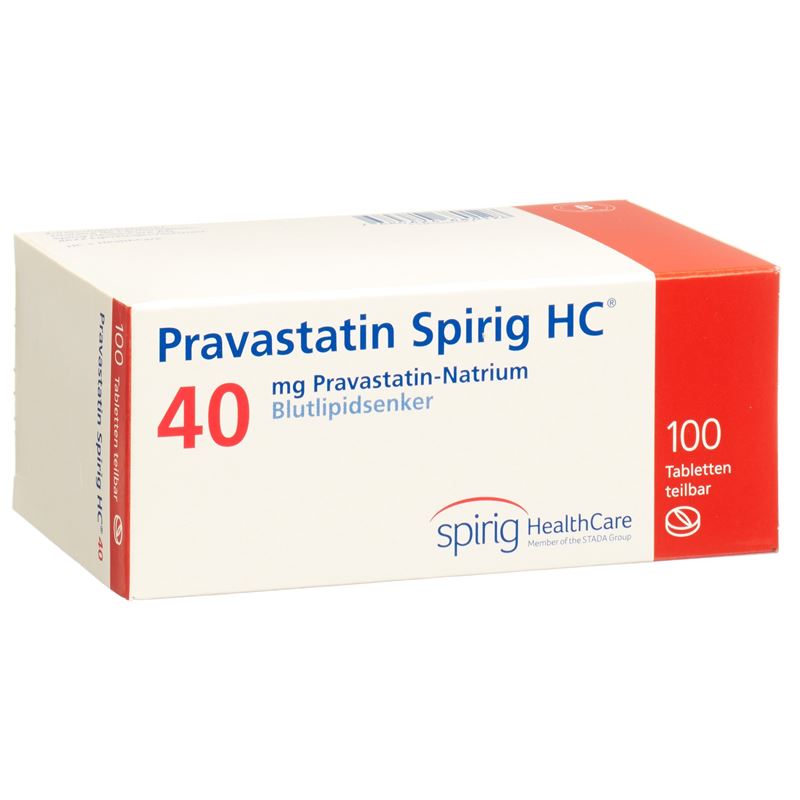 PRAVASTATIN Spirig HC Tabl 40 mg 100 Stk