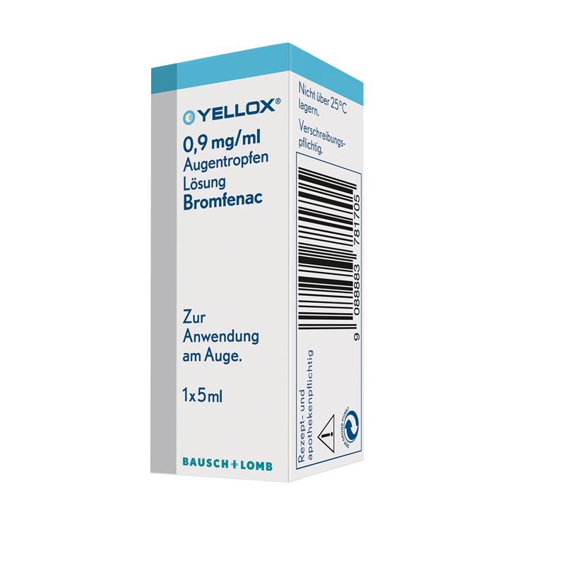 YELLOX Gtt Opht 0.9 mg/ml Fl 5 ml