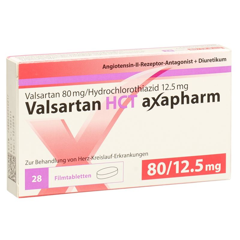 VALSARTAN HCT axapharm 80/12.5 mg 28 Stk