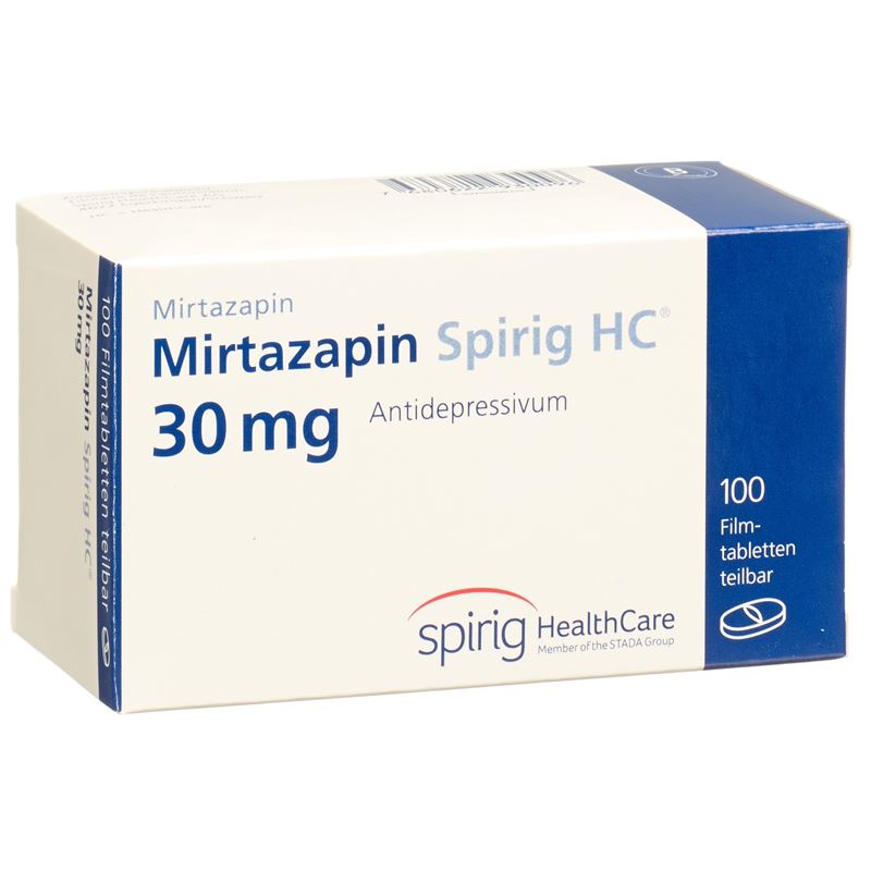 MIRTAZAPIN Spirig HC Filmtabl 30 mg 100 Stk