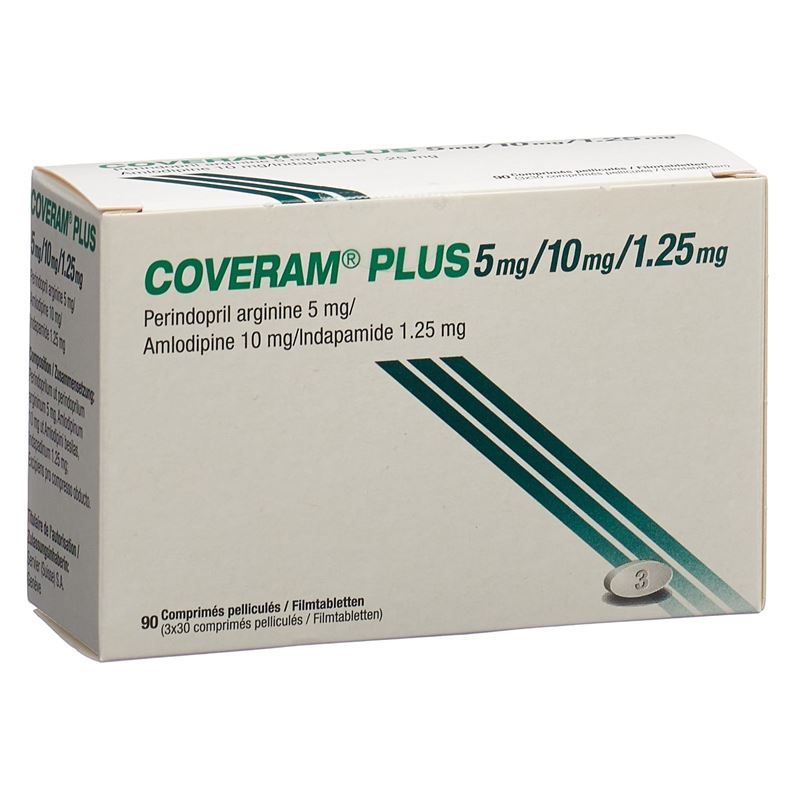 COVERAM plus Filmtabl 5/10/1.25mg Ds 90 Stk