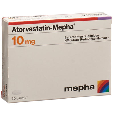 ATORVASTATIN Mepha Lactab 10 mg 30 Stk