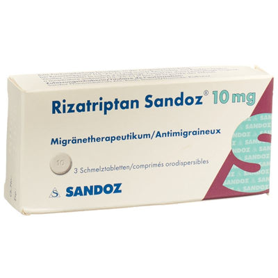 RIZATRIPTAN Sandoz Schmelztabl 10 mg 3 Stk