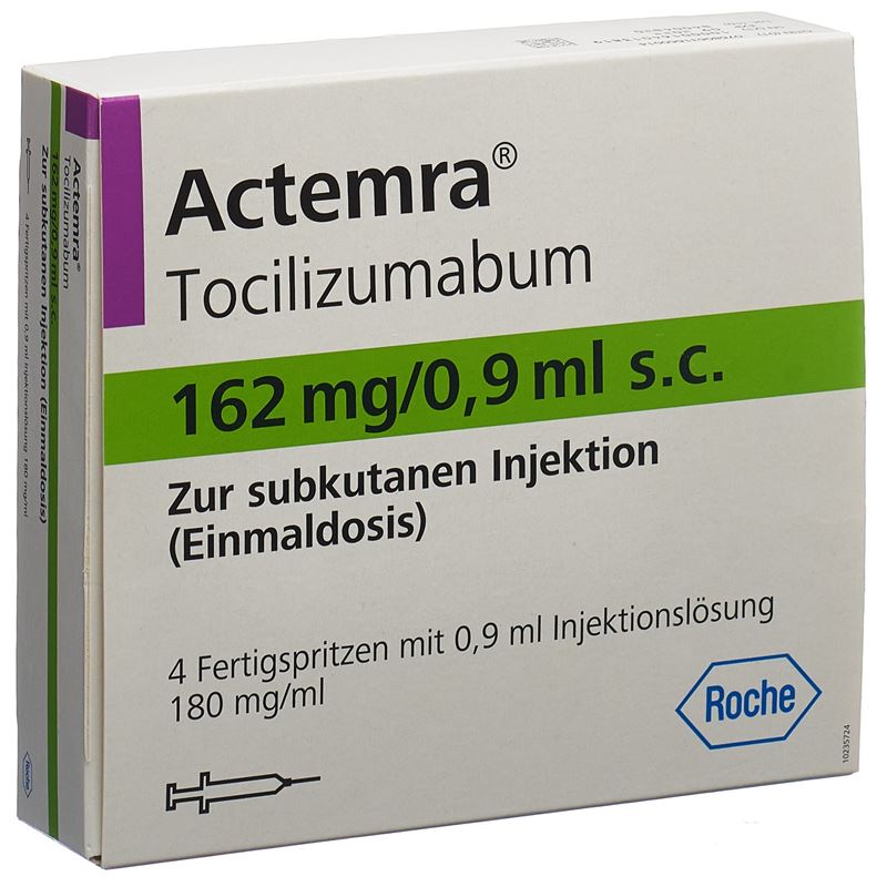 ACTEMRA Inj Lös 162 mg/0.9ml Fertspr 4 Stk